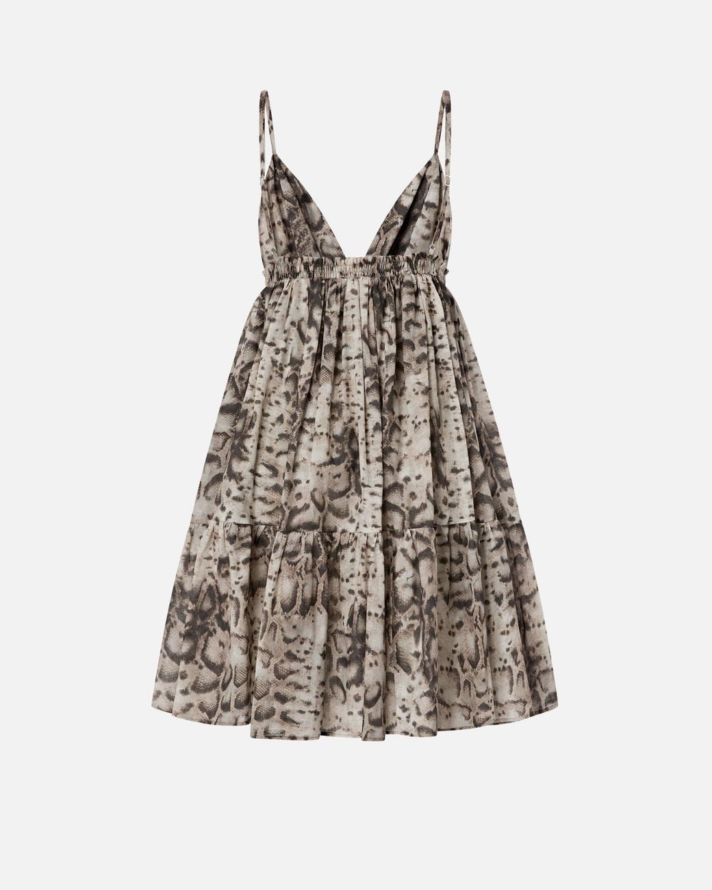 Pinko Natural Mini Dress With Snake Print