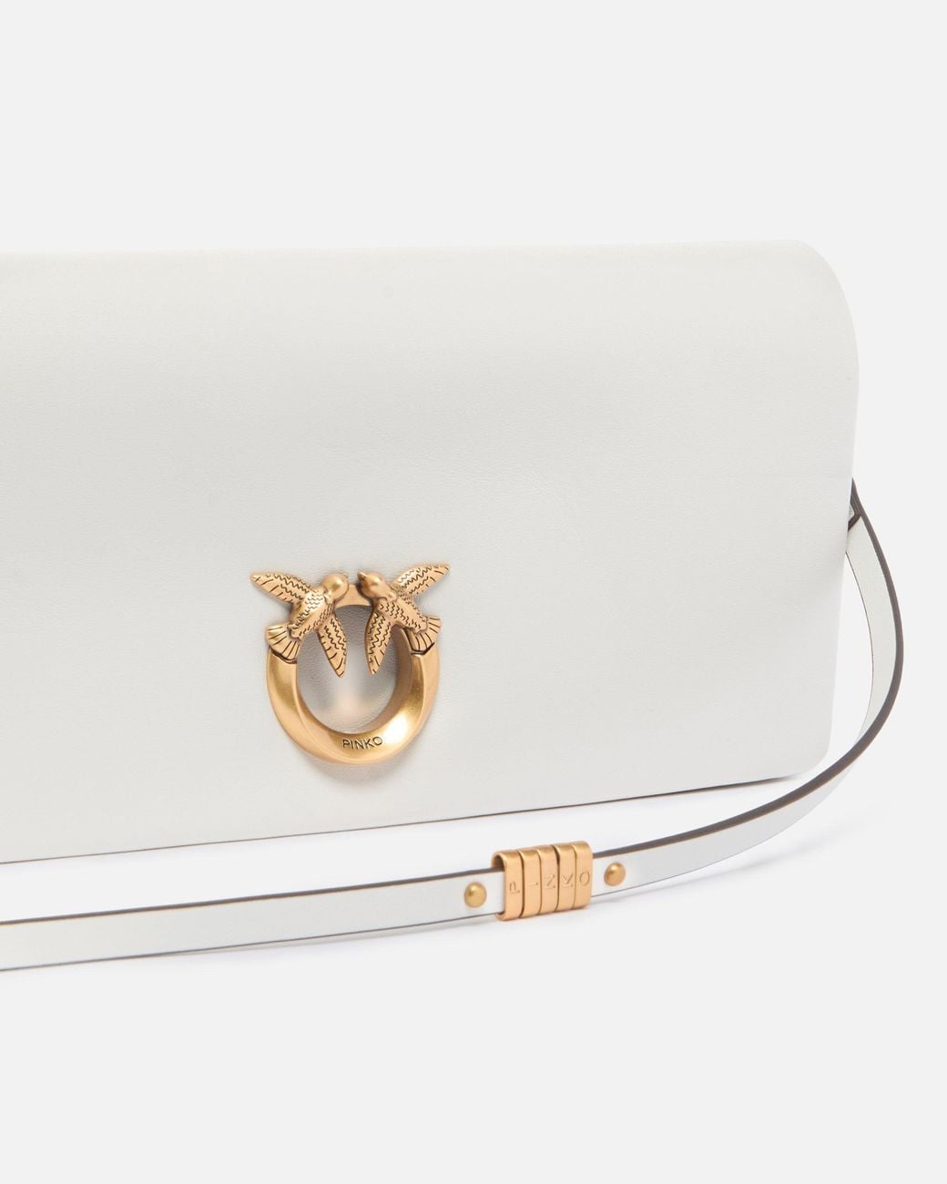 Pinko Natural Love Bag Click Soft Horizontal Medium Crossbody Clutch