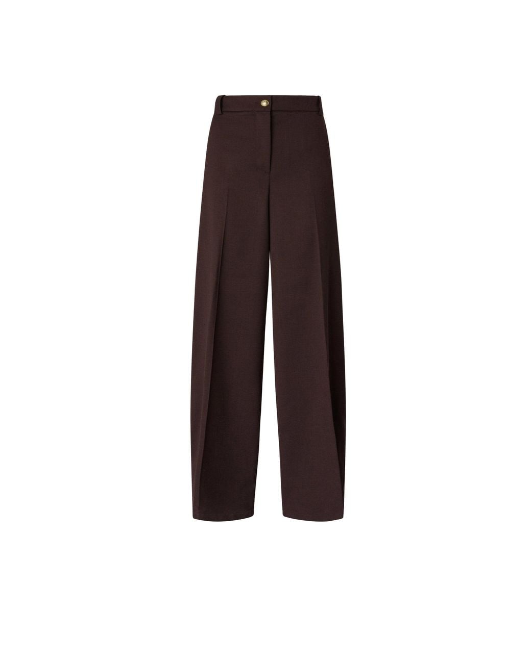 Pinko Brown Barrel-Fit Trousers