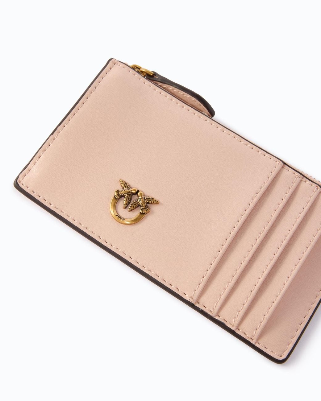 Pinko White Zipped Card Holder
