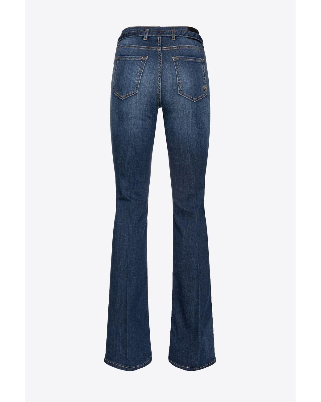 Pinko Stretch Denim Bell bottom Jeans in Blue Lyst UK