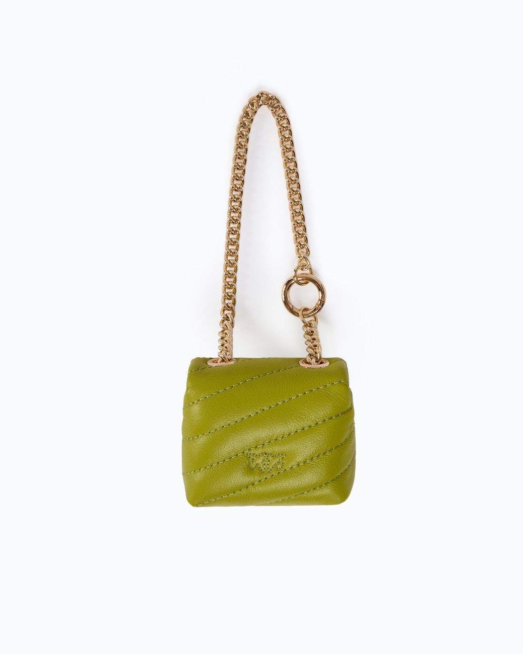 Pinko White Nano Love Bag Puff Accessory