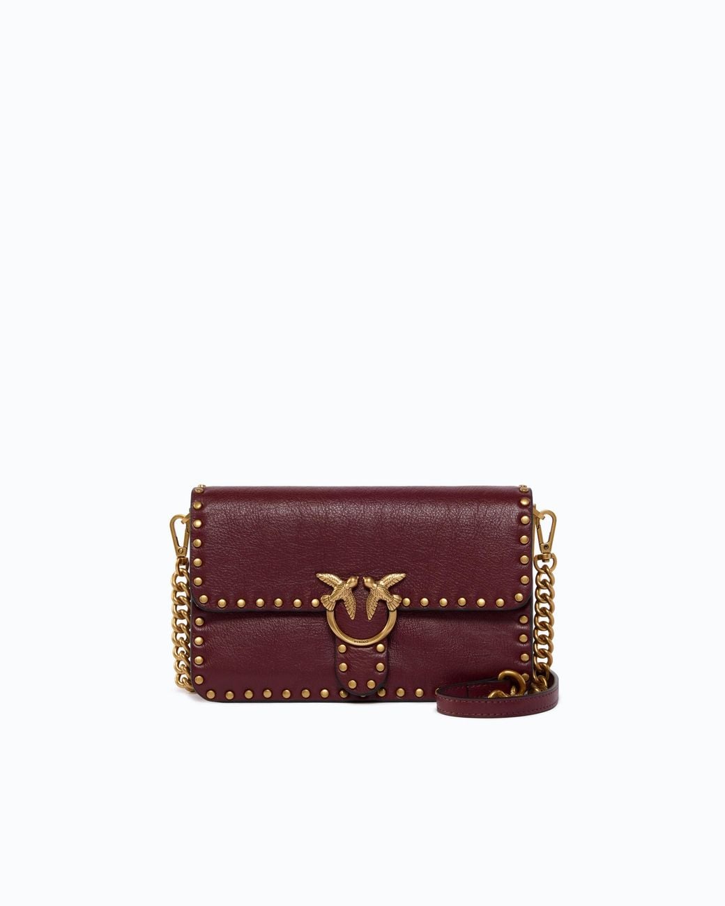 Pinko Purple Mini Love One Slouchy Mn. Studs Sma