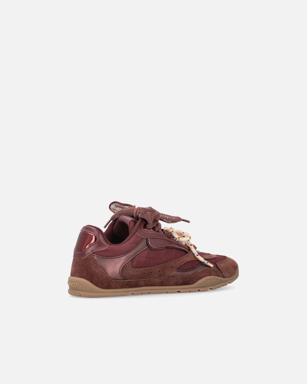 Pinko Brown Sneakers With Double Laces And Logo Details