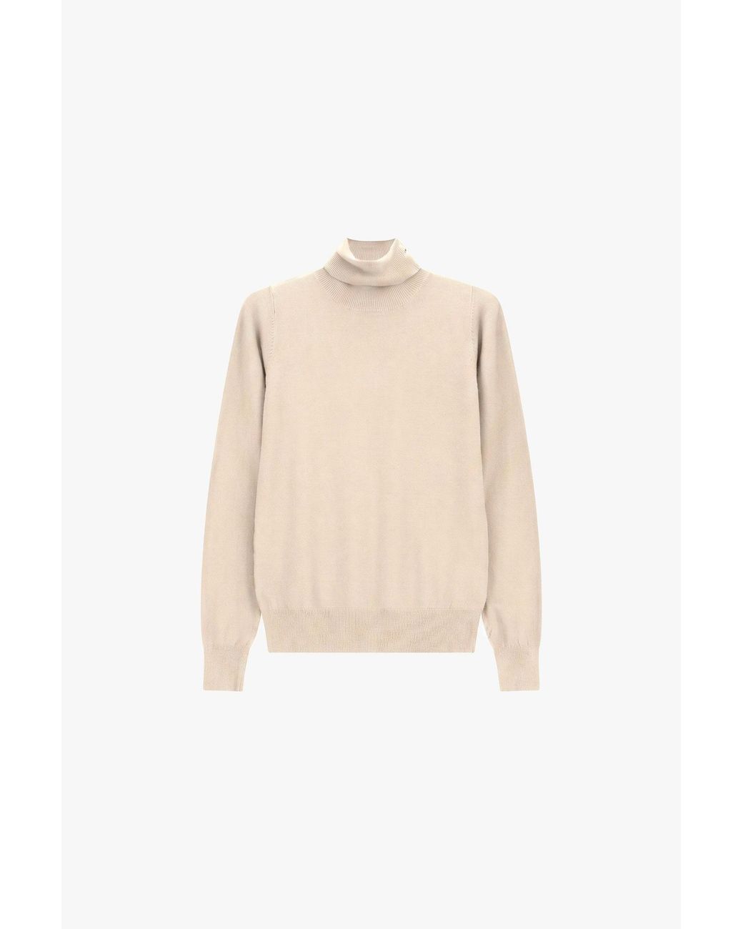 Pull Col Roulé Regular-Fit Uni Please en coloris Natural