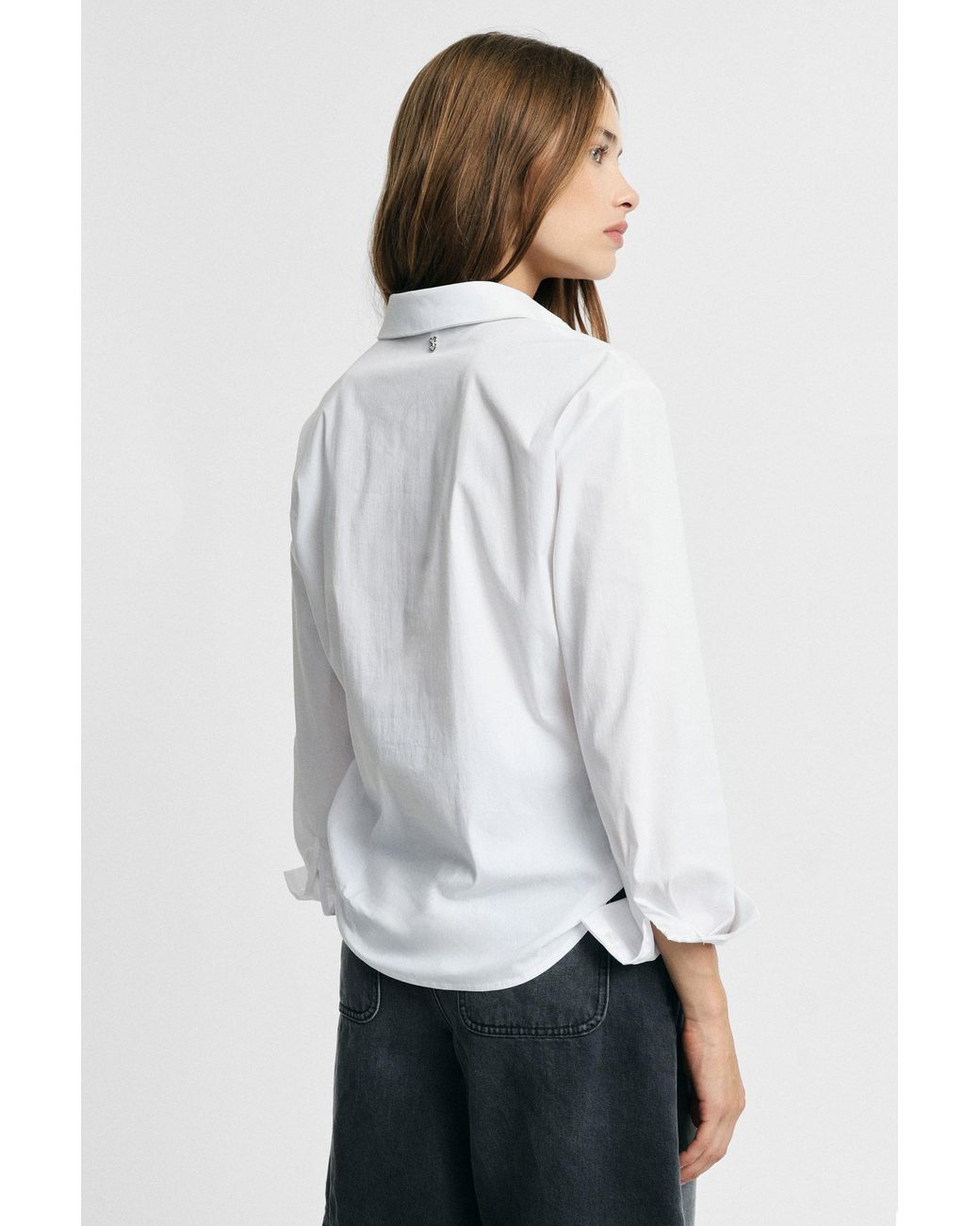 Chemise N艙Ud Devant Col Classique Manches Longues Please en coloris White