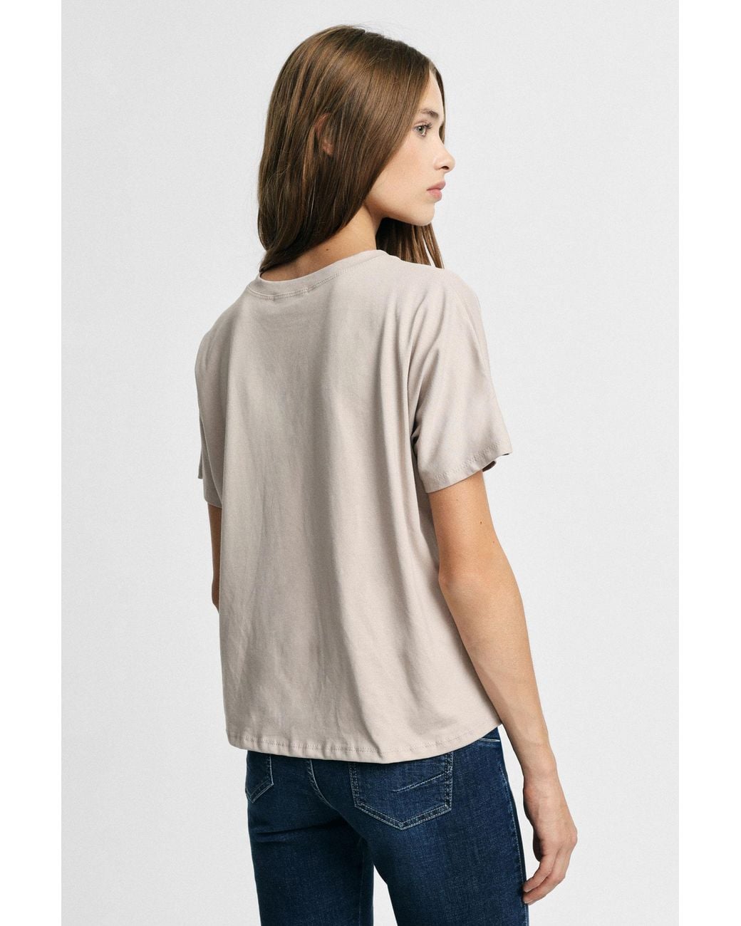 T-Shirt À Imprimé Devant Coupe Regular-Fit Please en coloris Natural