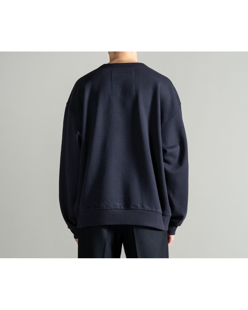 Dries Van Noten Verner Panton Hand Print Sweatshirt Navy in Blue