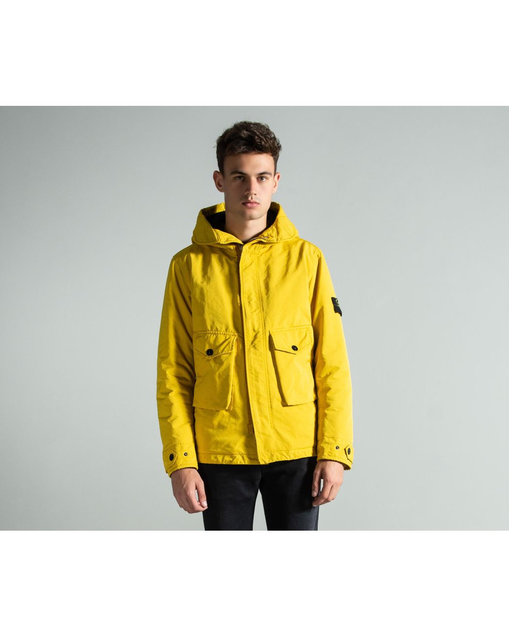 Stone Island Synthetic David-tc Short Parka With Primaloft® Insulation  Mustard in Yellow for Men | Lyst UK