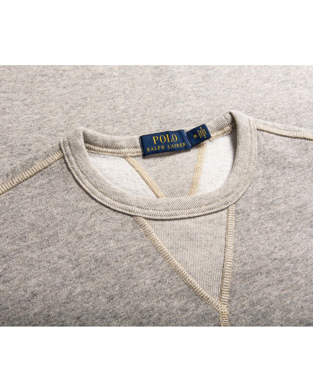 Polo Ralph Lauren Chest Badge Sweatshirt in Grey for Men Lyst UK