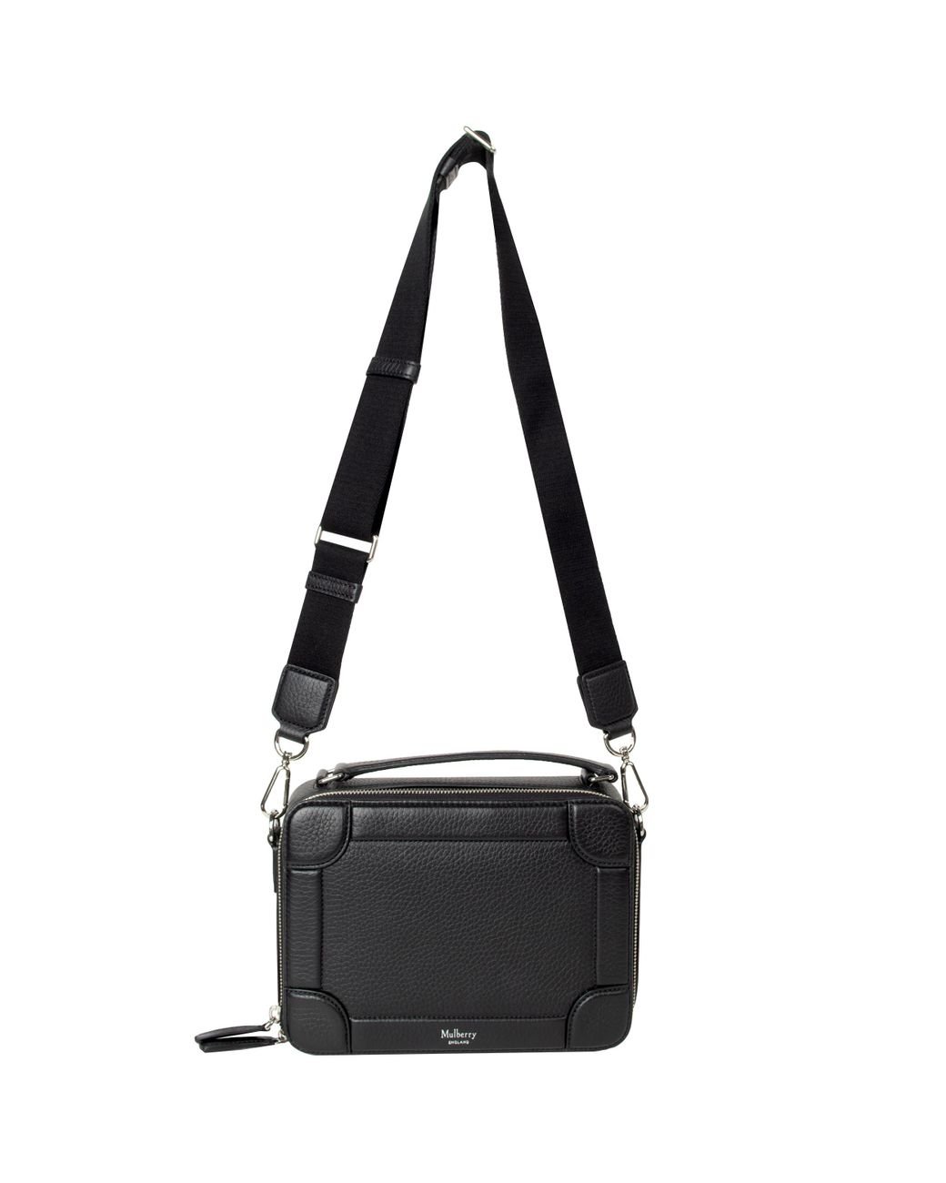 Mulberry Belgrave Crossbody Messenger Grained Leather Bag Black for Men Lyst UK
