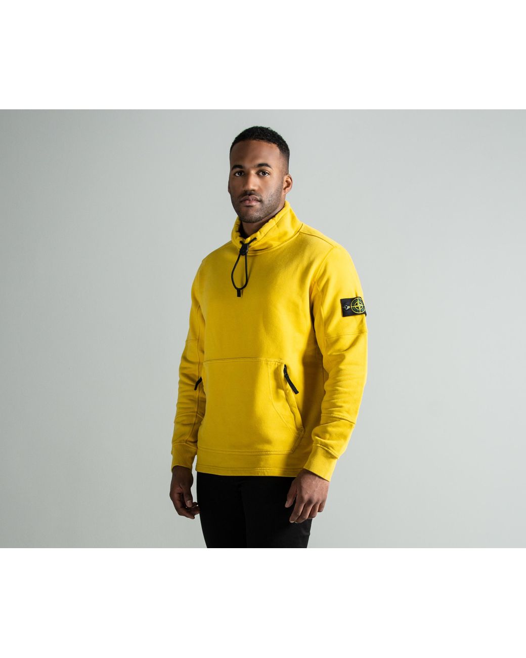 stone island smock yellow