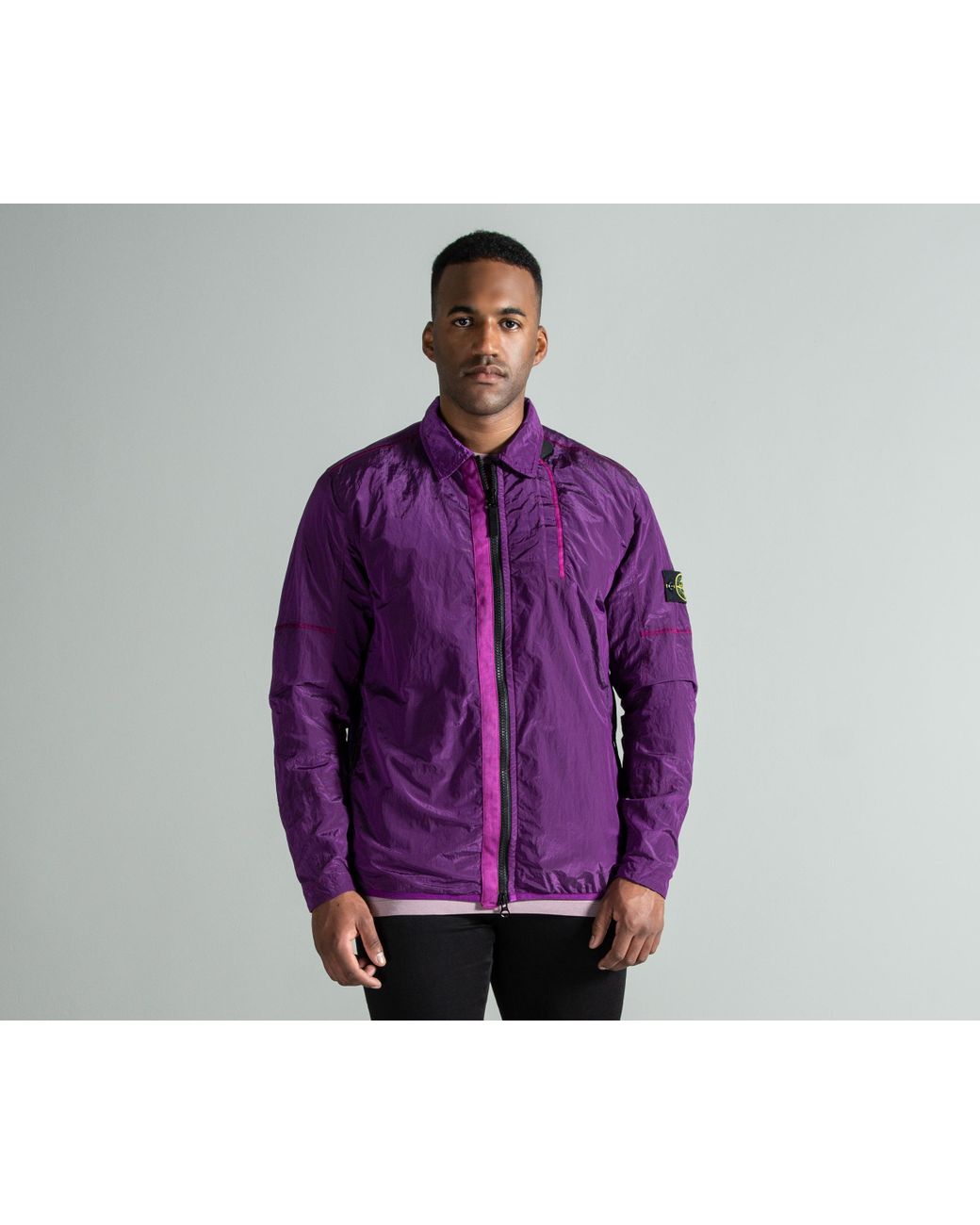 Stone Island Lined Nylon Metal Jacket Magenta in Purple for Men | Lyst UK