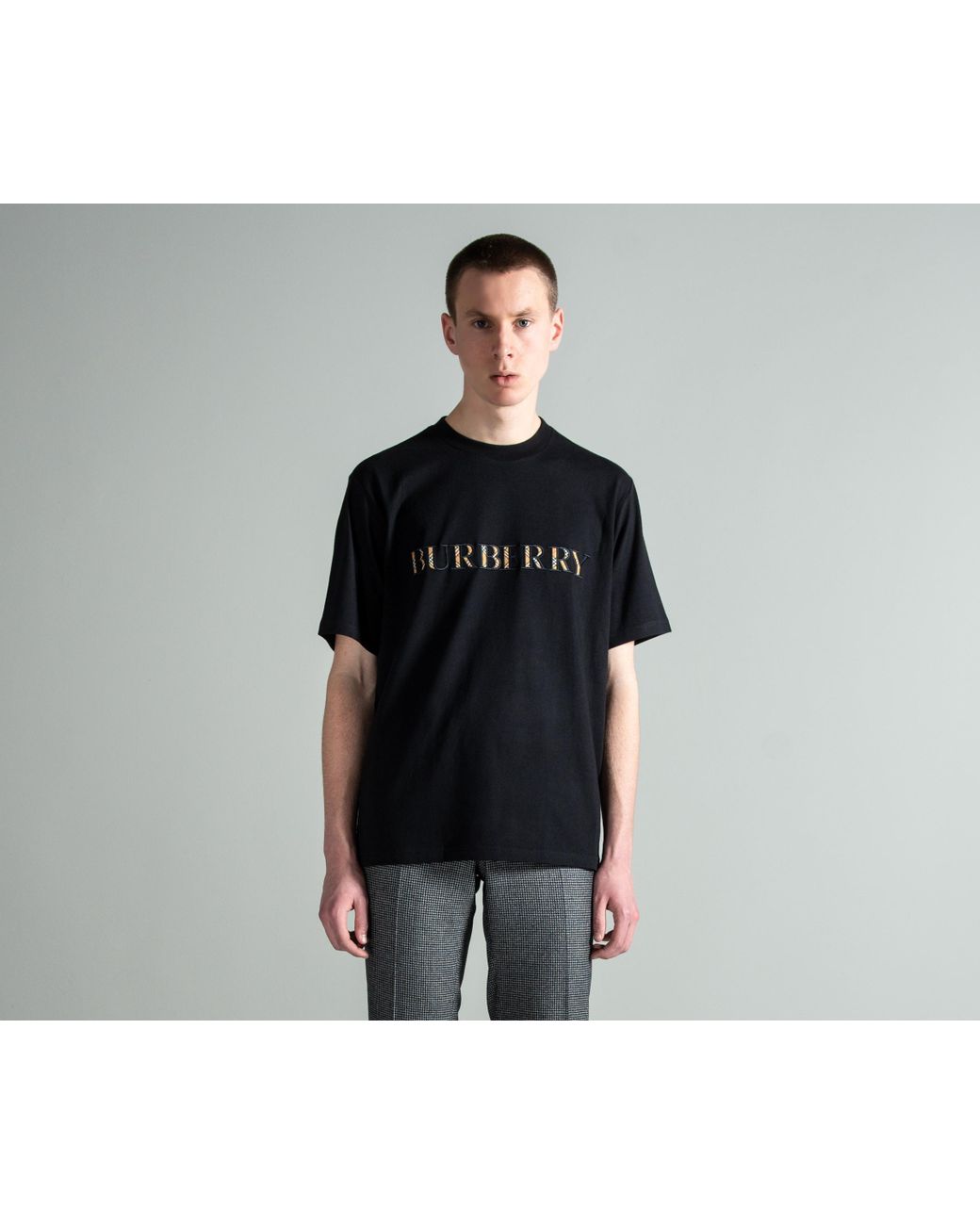 Logo Cotton T-shirt in Black - Women | Burberry® Official