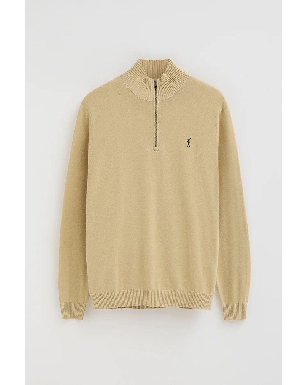 Maglione Con Collo A Cerniera Con Logo Rigby Go di POLO CLUB in Green da Uomo