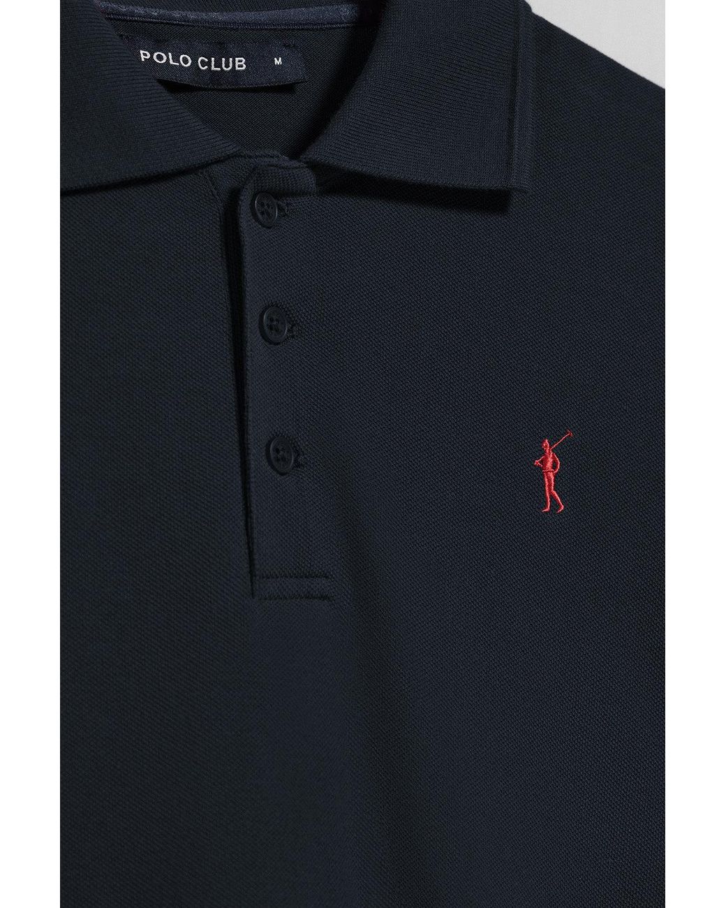 Pack Di Tre Polo A Tre Bottoni di POLO CLUB in Black da Uomo