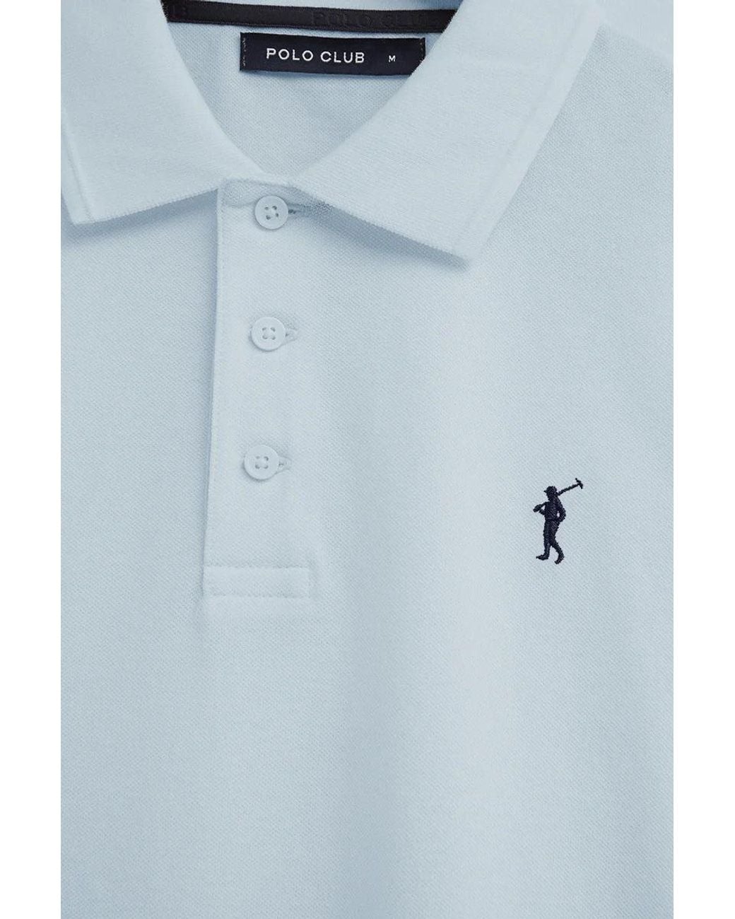 Pack Uomo Con Tre Polo di POLO CLUB in Blue da Uomo