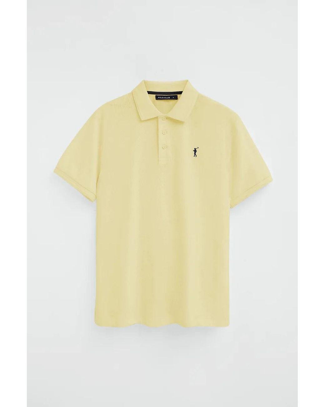 Polo Giallo Chiaro A Maniche Corte Con Logo Ricamato Rigby Go di POLO CLUB in Natural da Uomo