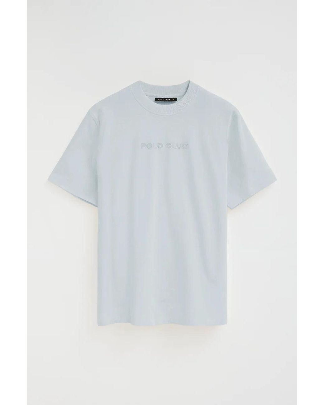 Maglietta Azzurra, Dal Fit Amplio Con Ricamo di POLO CLUB in Green da Uomo