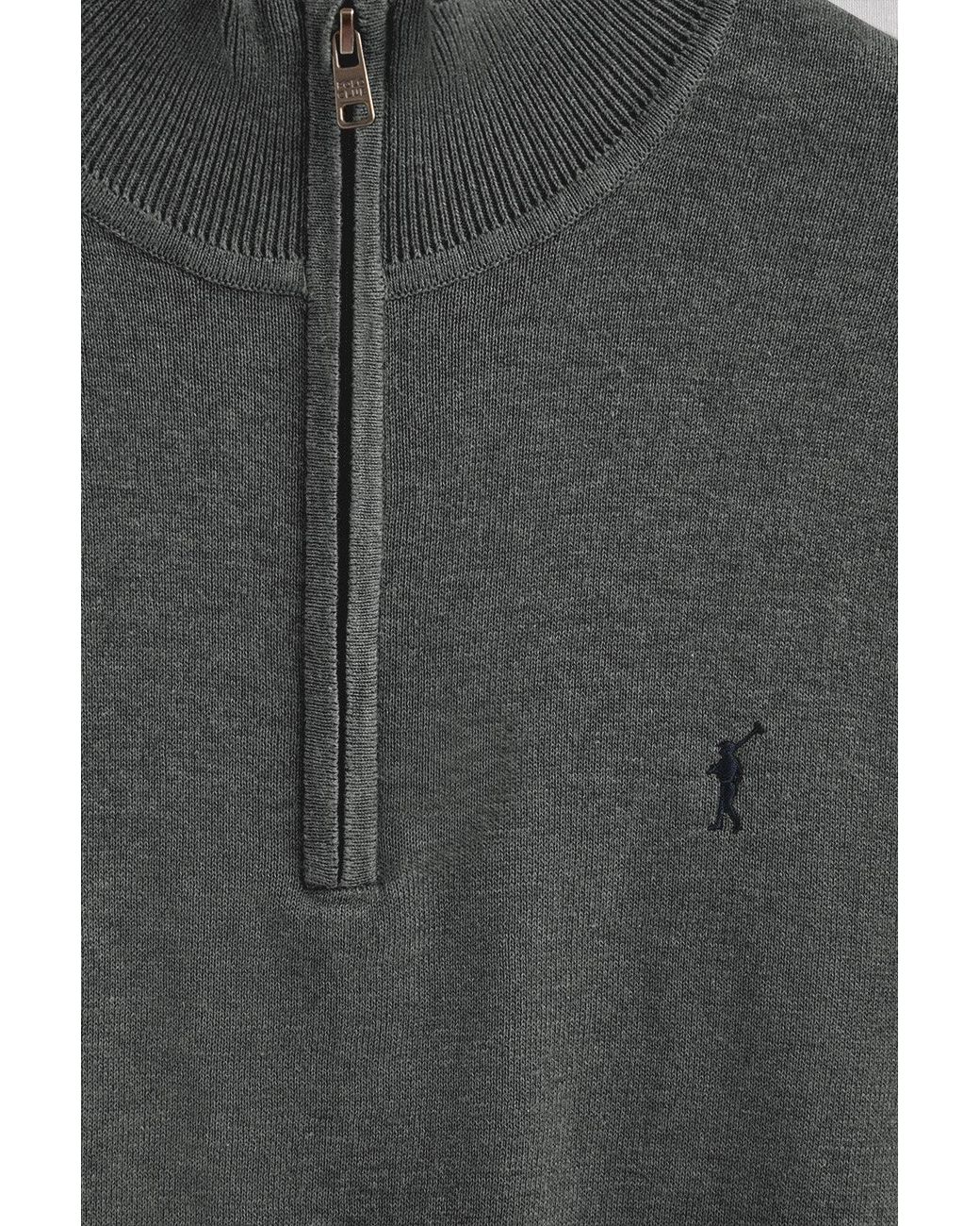 Maglione Grigio Scuro Mélange di POLO CLUB in Gray da Uomo