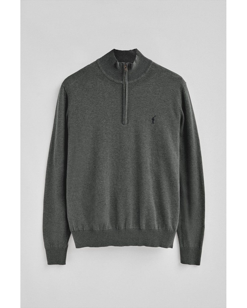 Maglione Grigio Scuro Mélange di POLO CLUB in Gray da Uomo