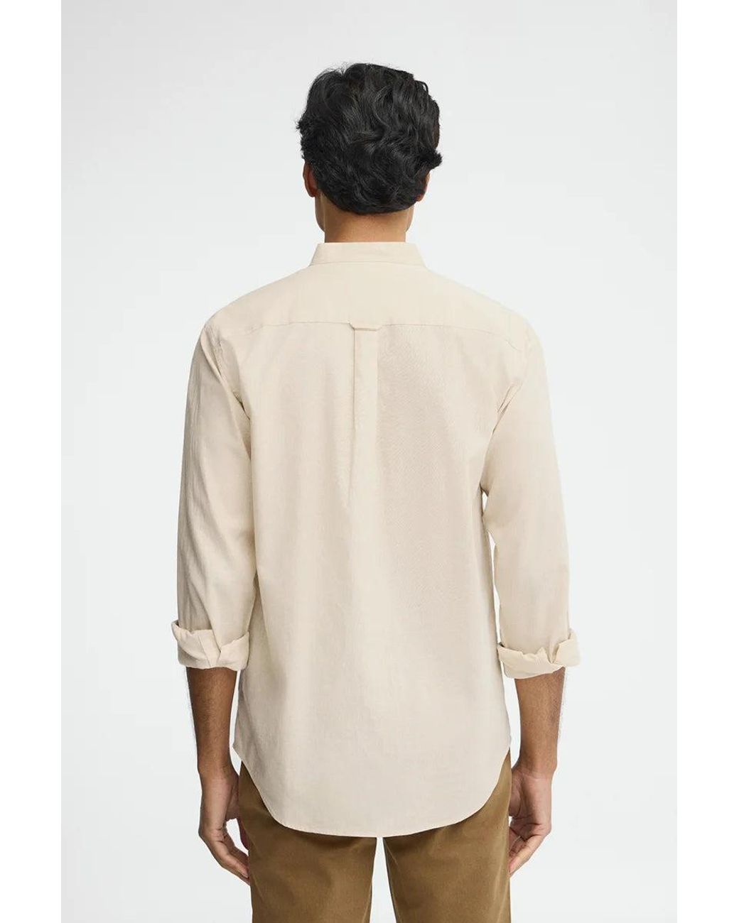 Camicia Cotolino Con Collo Alla Coreana, Regular Fit E Ricamo Rigby Go di POLO CLUB in Green da Uomo