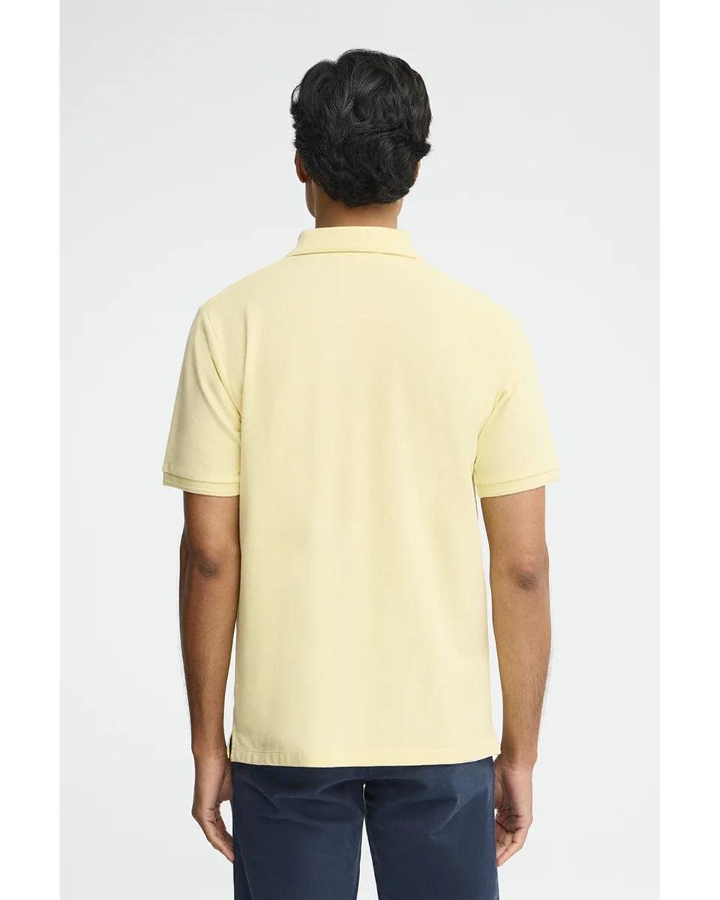 Polo Giallo Chiaro A Maniche Corte Con Logo Ricamato Rigby Go di POLO CLUB in Natural da Uomo