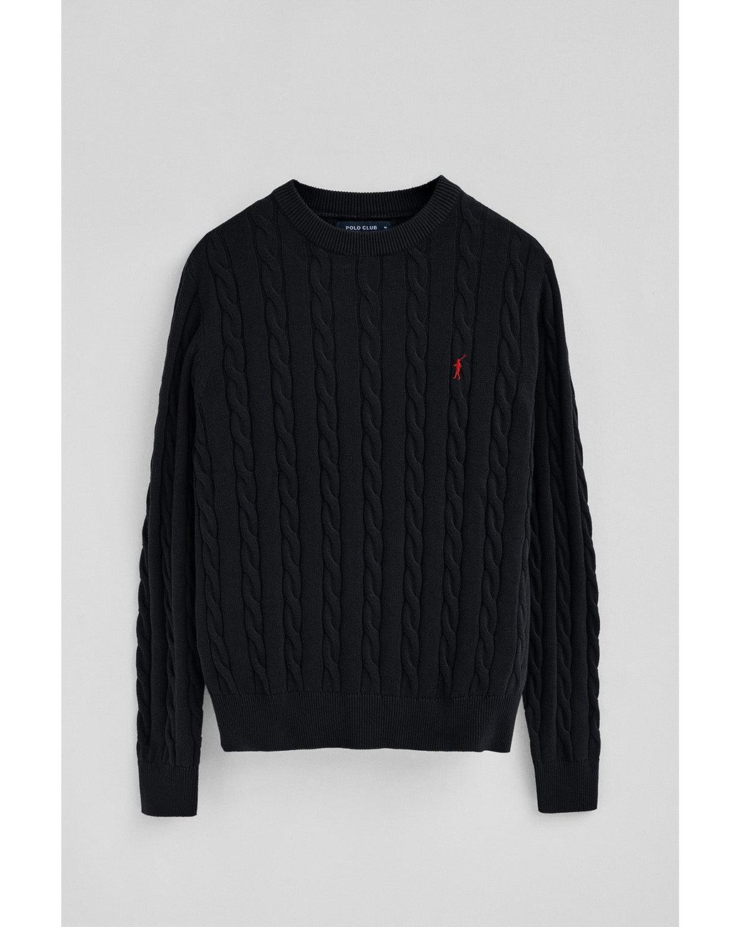 Set Uomo Di Due Pullover Lavorati A Maglia (Blu E Nero) di POLO CLUB in Black da Uomo