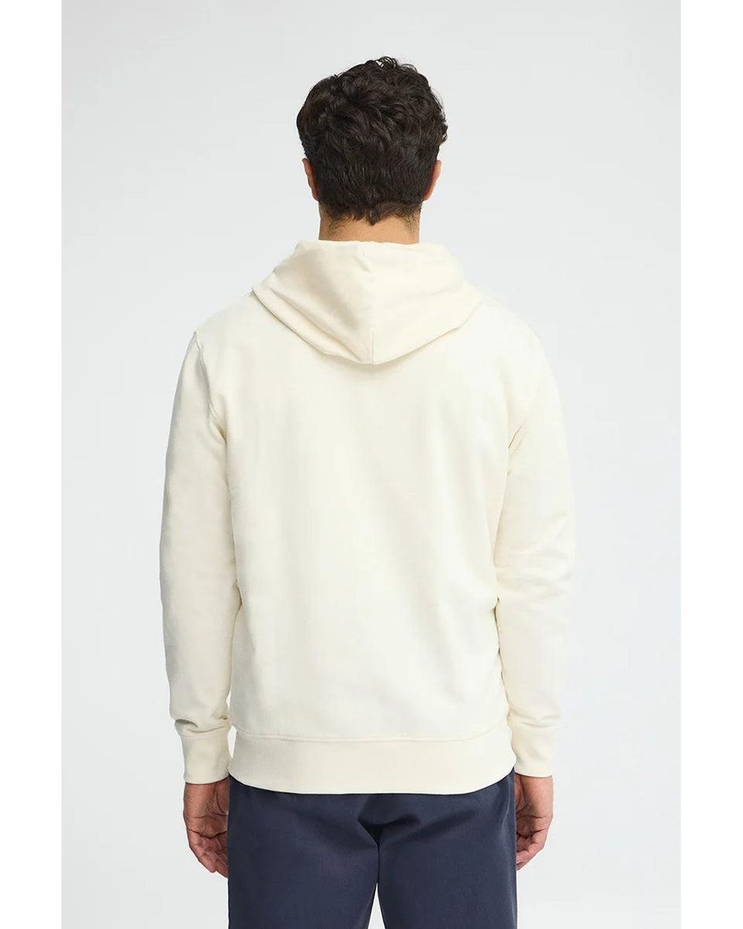 Felpa Ecrù Con Cappuccio E Cerniera E Con Logo Rigby Go di POLO CLUB in Natural da Uomo