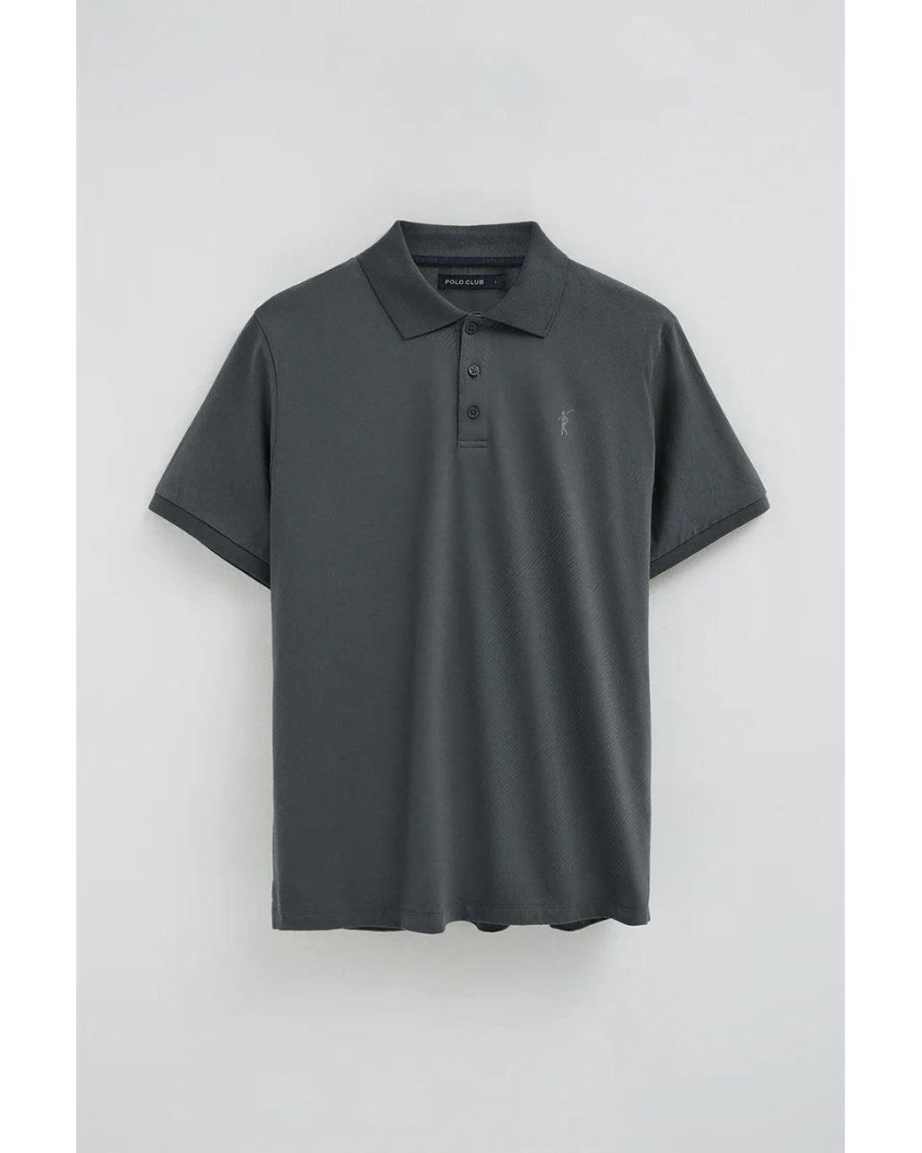 Polo Grigio Pietra Regular Fit di POLO CLUB in Gray da Uomo