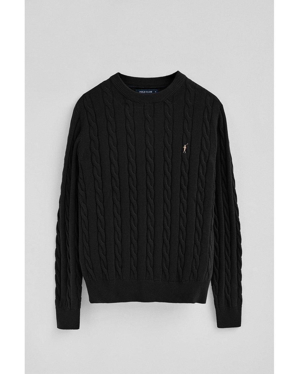 Set Uomo Di Due Pullover Lavorati A Maglia (Blu E Nero) di POLO CLUB in Black da Uomo