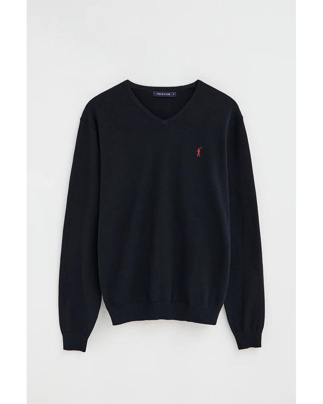 Maglione Blu Marino A Girocollo E Ricamo Rigby Go di POLO CLUB in Green da Uomo