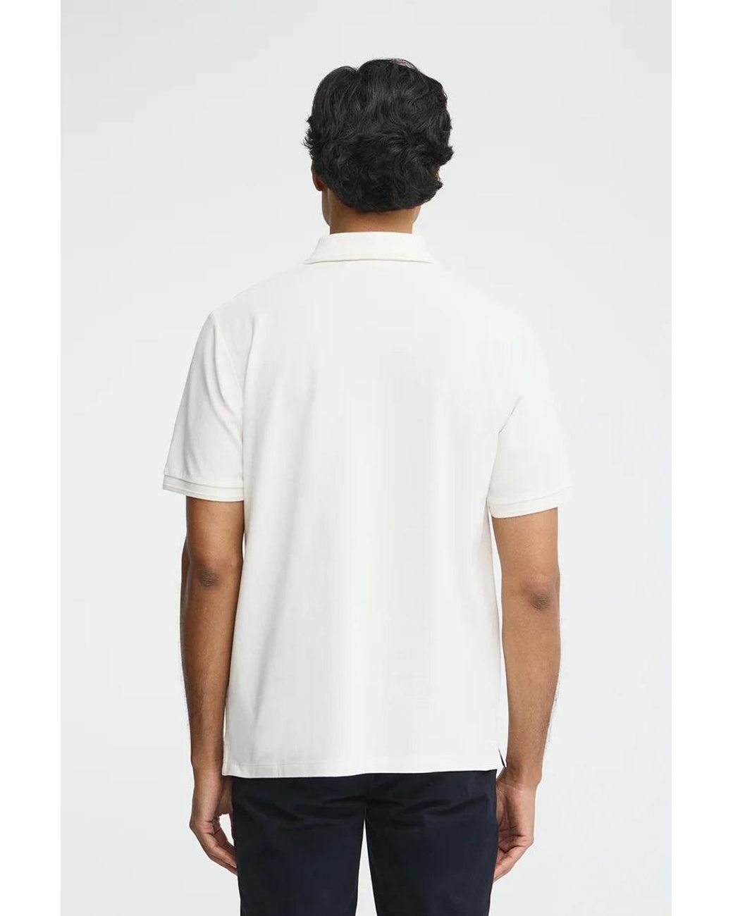 Polo Ecrù A Maniche Corte Con Logo Ricamato Rigby Go di POLO CLUB in White da Uomo