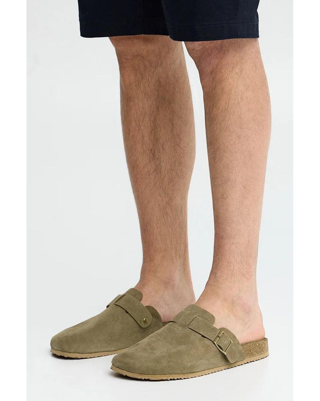 Sabot Bio Buck Color Sabbia Con Logo di POLO CLUB in Natural da Uomo