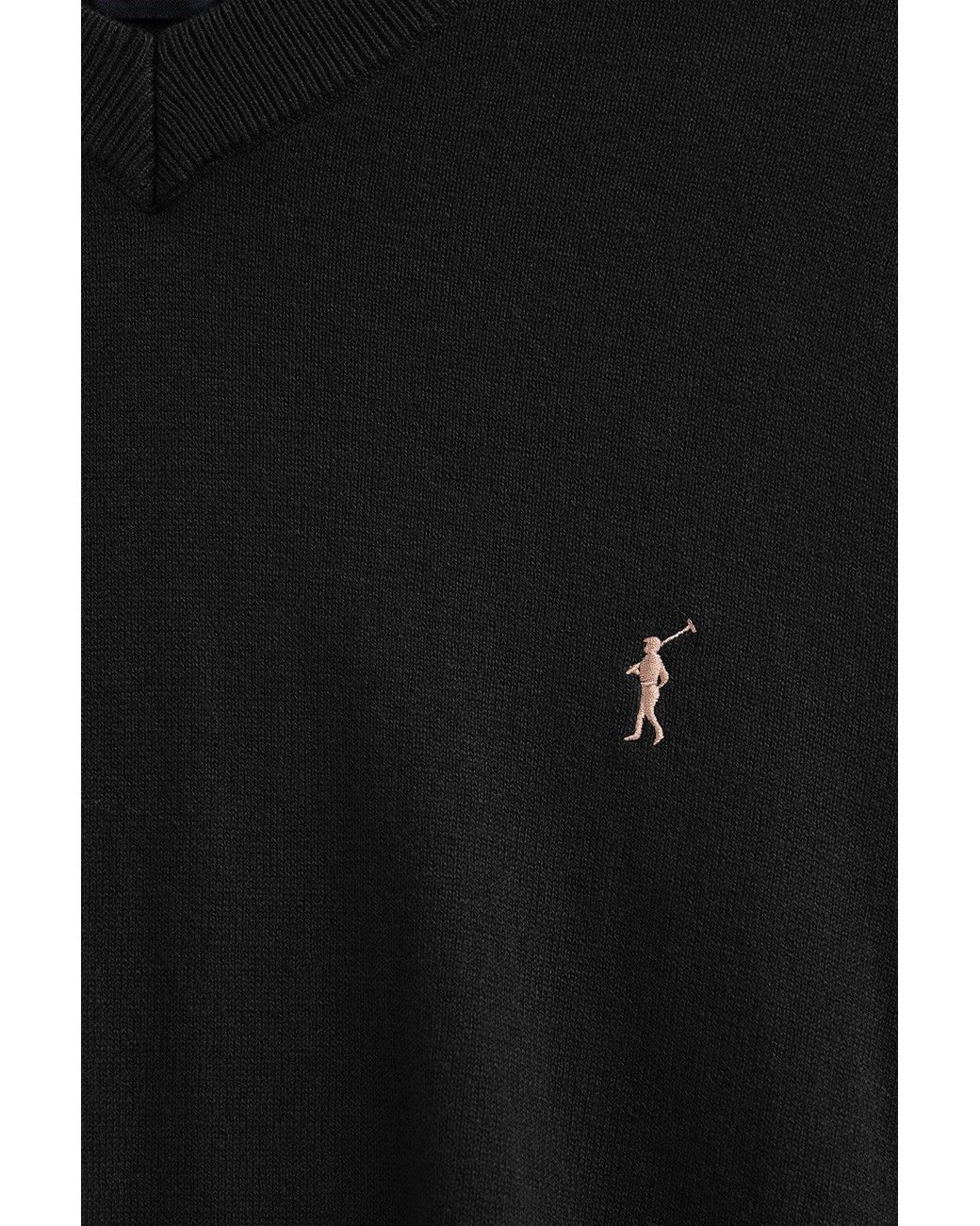 Maglione Nero di POLO CLUB in Black da Uomo