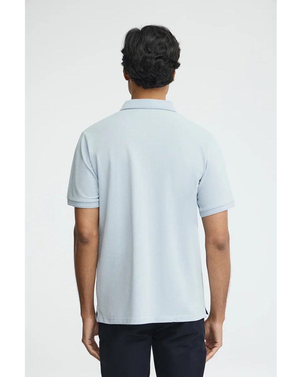 Polo Azzurro Regular Fit Con Toppa Nautica di POLO CLUB in White da Uomo