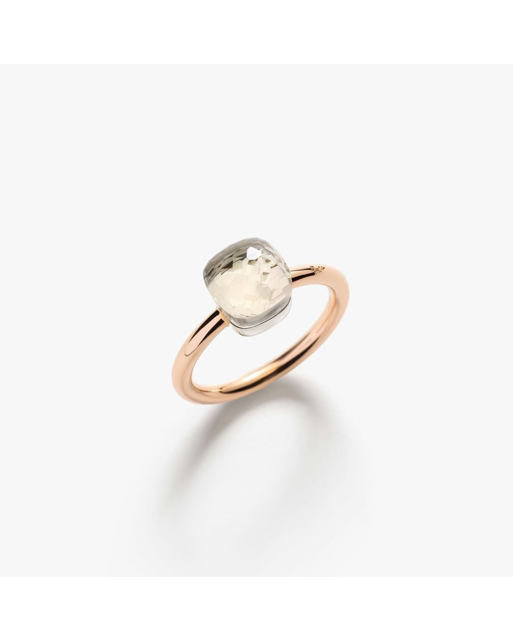 Pomellato White Ring Nudo Petit