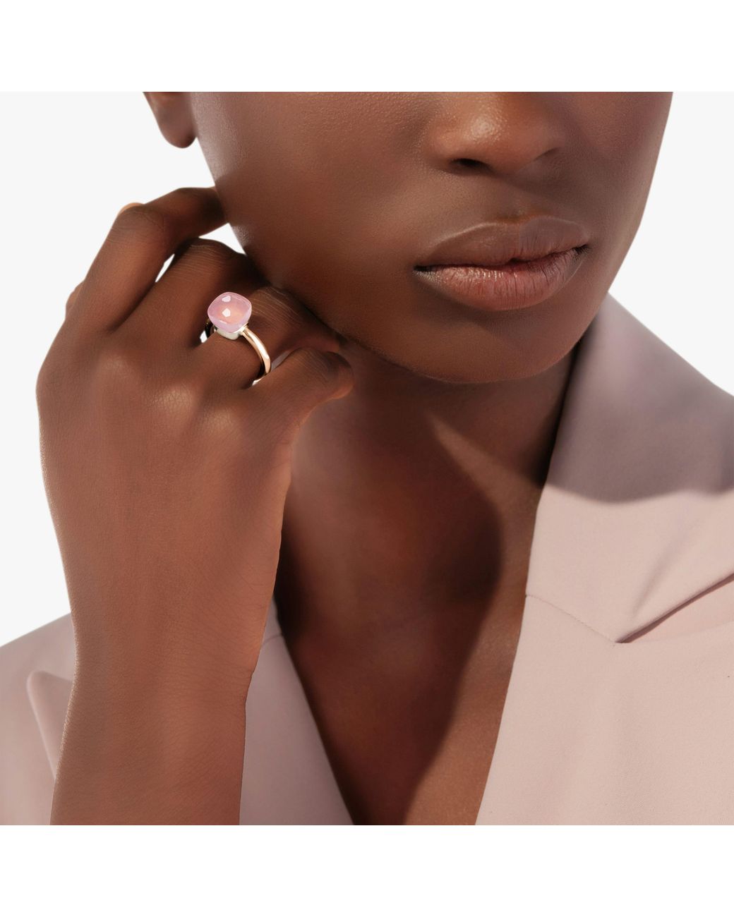 Pomellato Pink Ring Nudo Classic