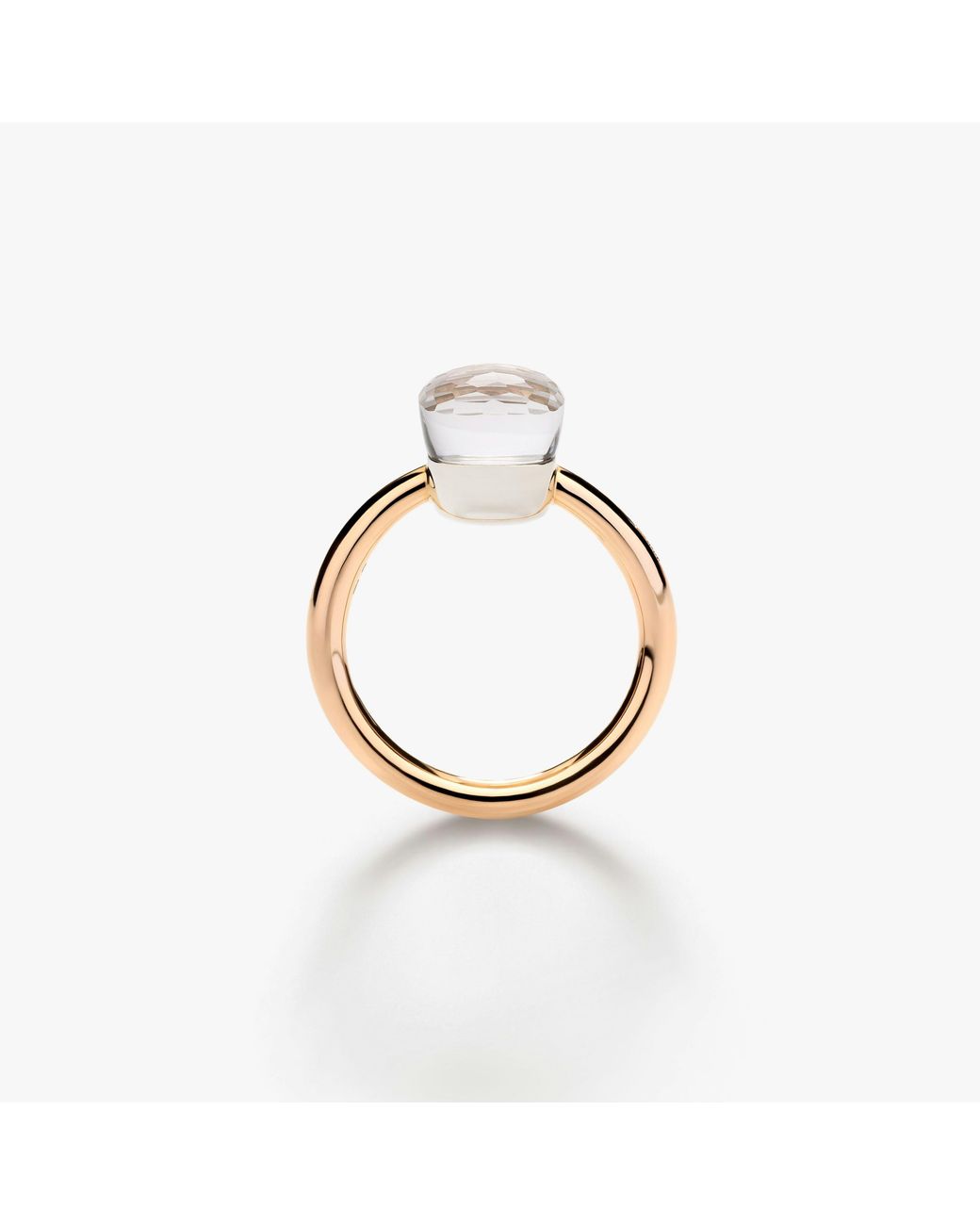 Pomellato White Ring Nudo Petit