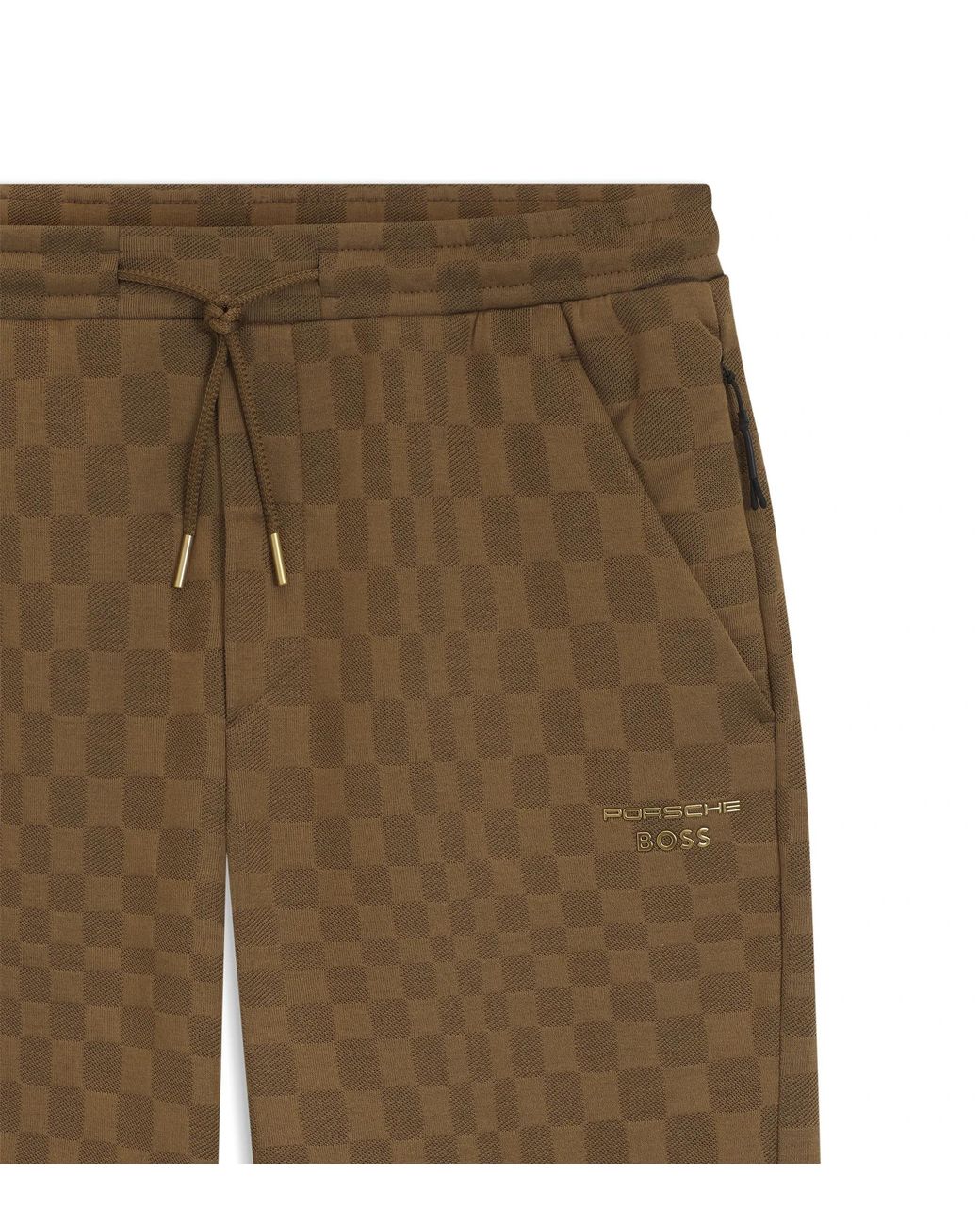 Porsche Lifestyle Natural Tracksuit Bottoms With Pascha Pattern for men