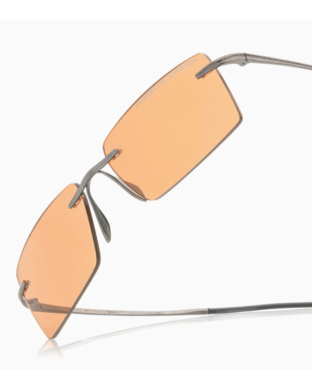Porsche Design White Sunglasses Liquid Titanium #8 for men