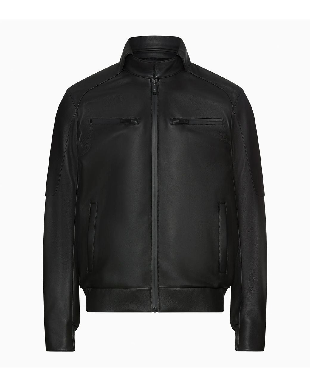 Porsche Design Black Leather Driver's Jacket for men
