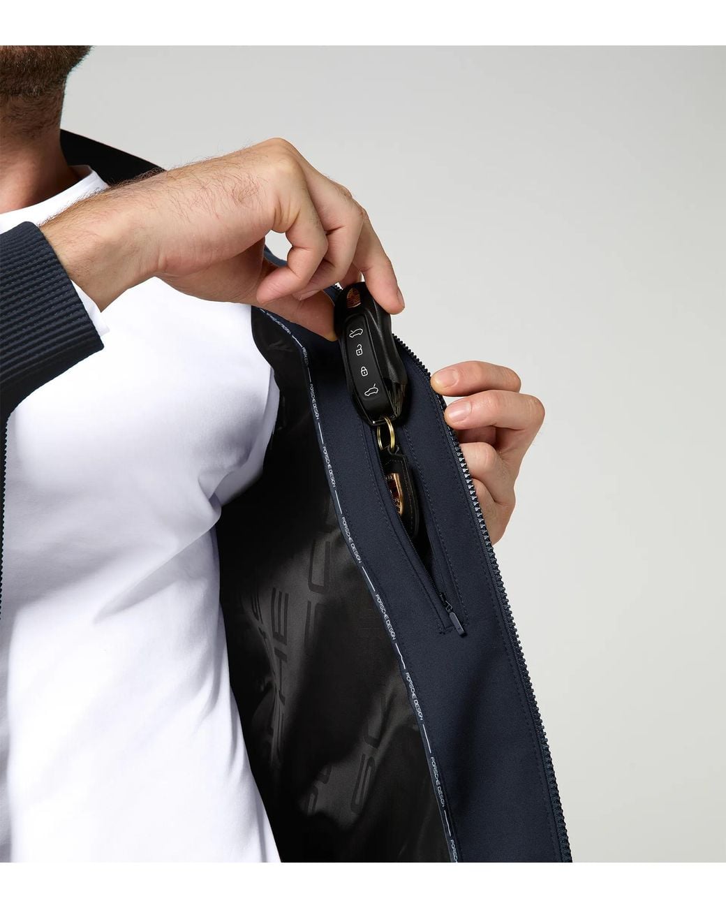 Porsche Design Blue Blouson Jacket for men