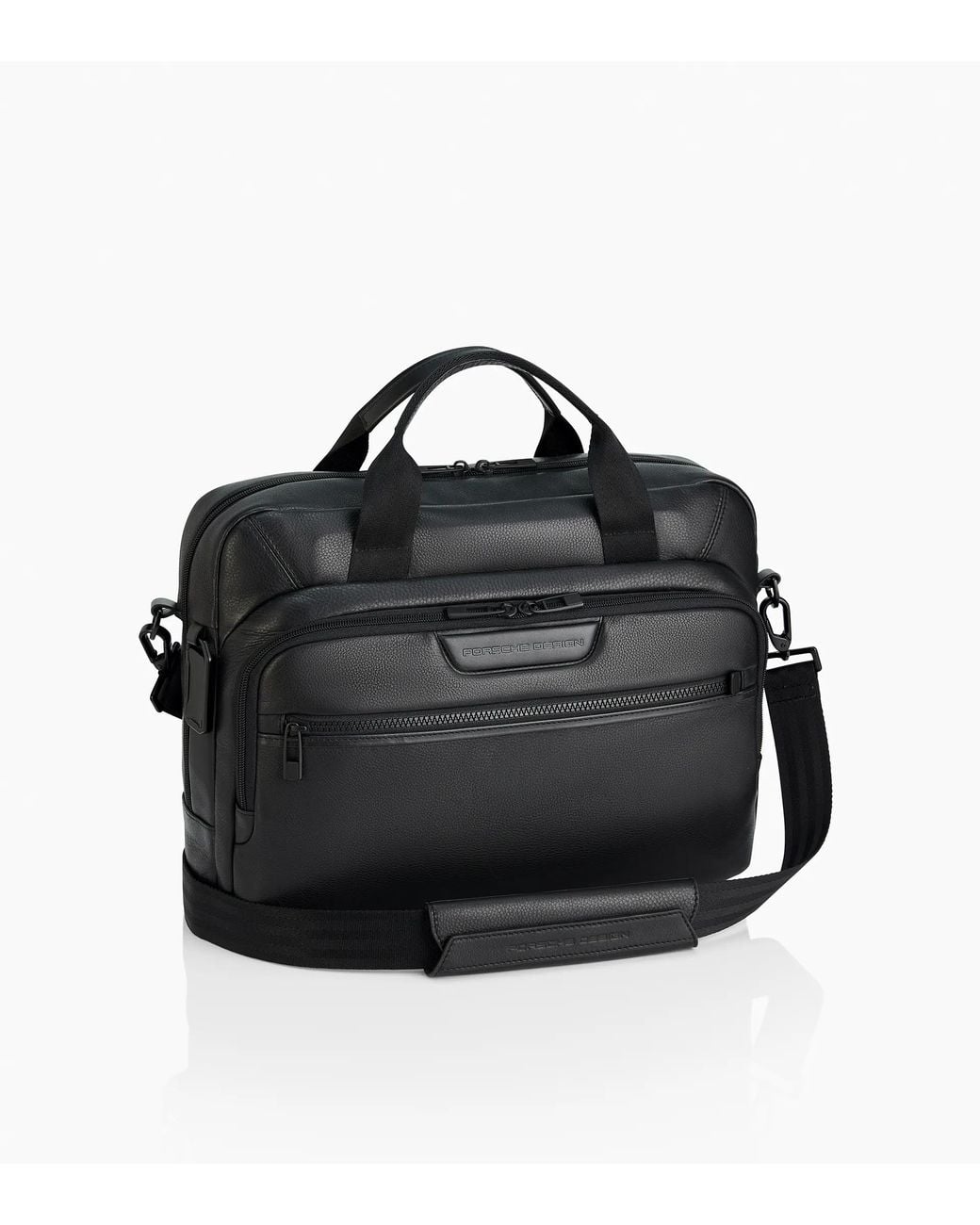 Porsche Design Black Roadster Leather Briefcase