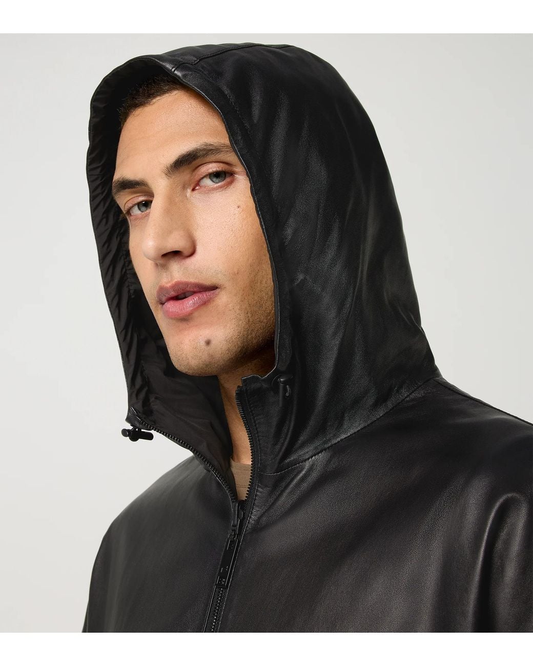 Porsche Design Black Leather Jacket — Orlando Bloom Special Edition for men