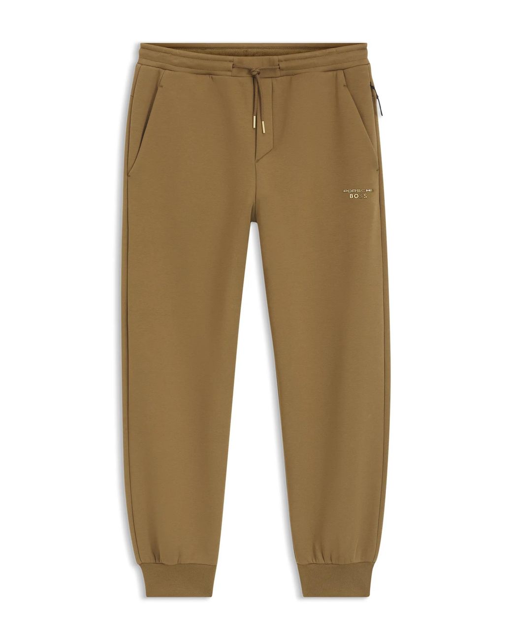 Porsche Lifestyle Natural Stretch-Jersey Tracksuit Bottoms With Logo for men