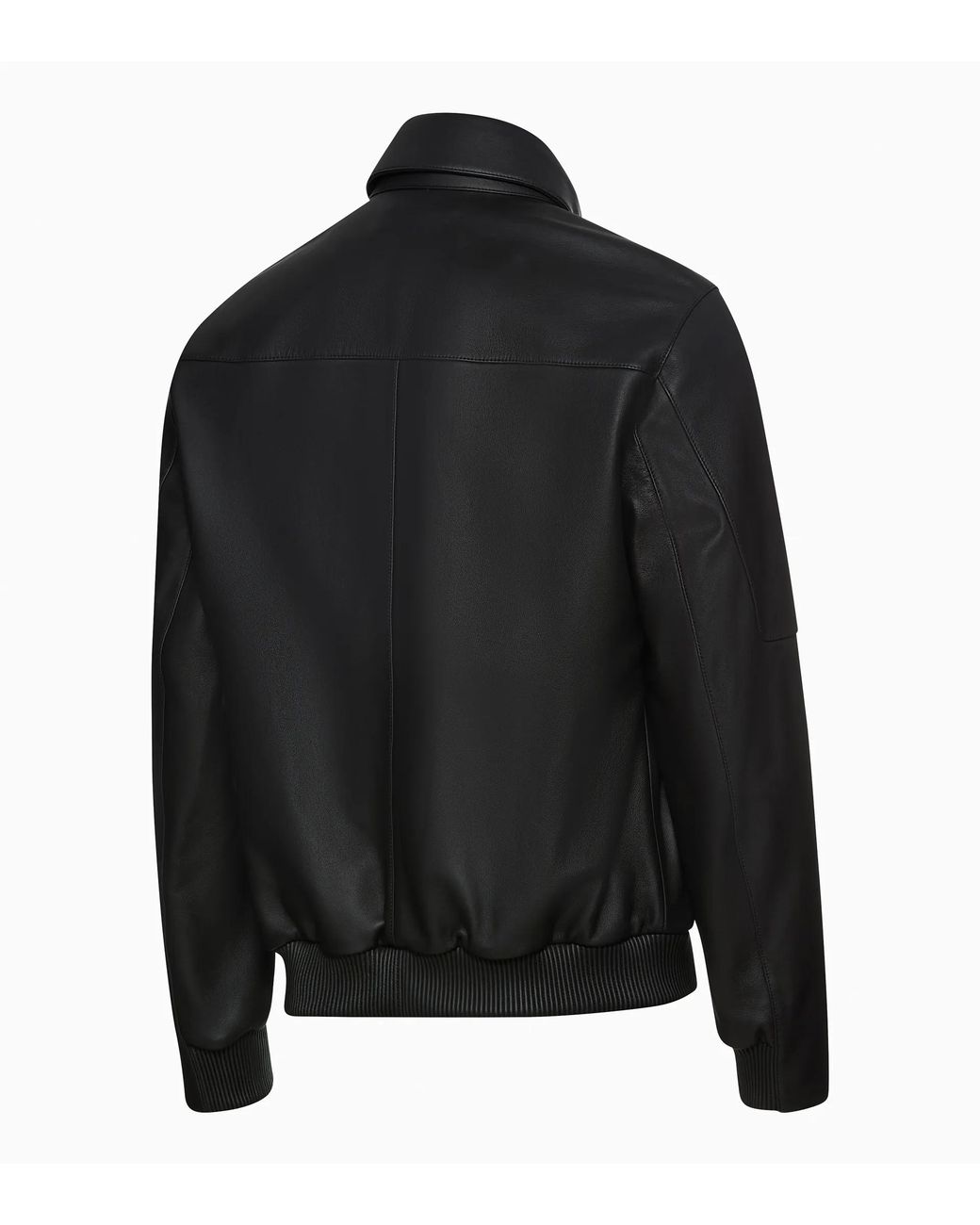 Porsche Design Black Leather Driver's Jacket for men