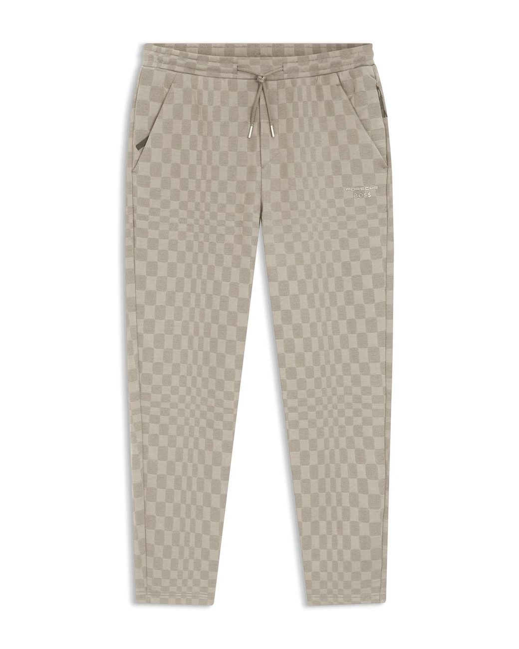 Porsche Lifestyle Gray Tracksuit Bottoms With Pascha Pattern for men