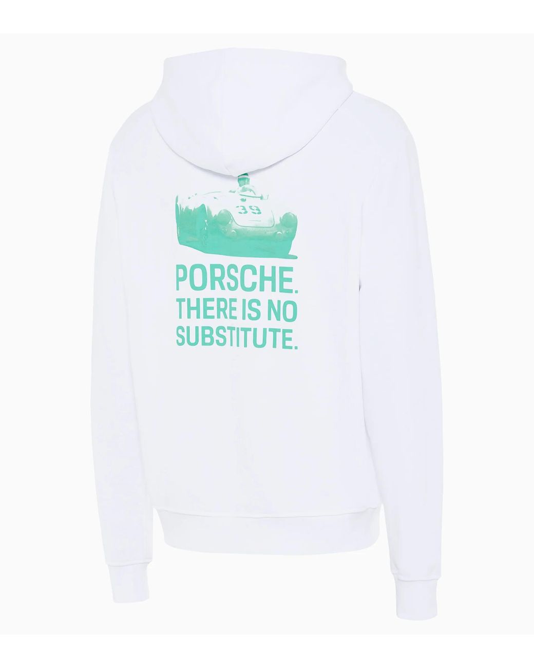 Porsche Lifestyle White Hoodie – There Is No Substitute