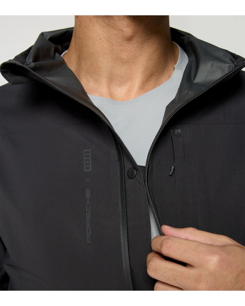 Porsche Lifestyle Black Rain Jacket